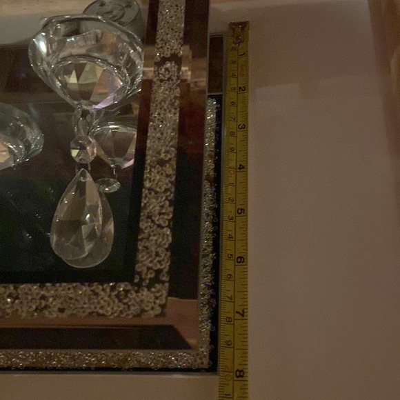 Brand new elegant chandelier style glass candle holder. - Picture 7 of 9